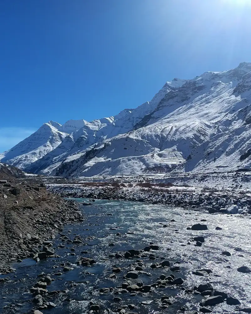 Manali in snow