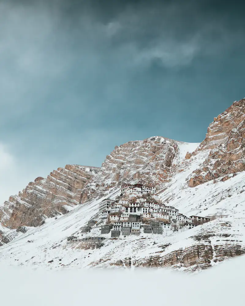 Snow-covered Spiti
